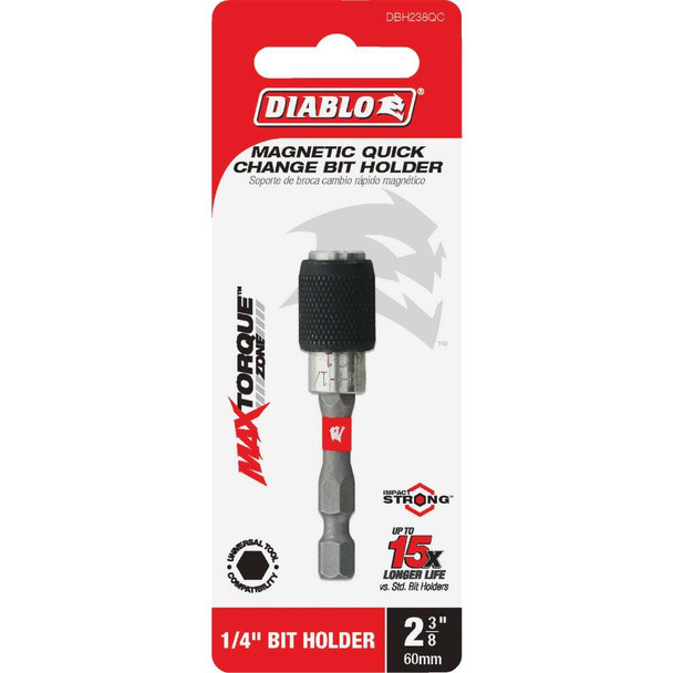 Diablo 2-3/8 In. Quick-Change Magnetic Drive Bit Holder DBH238QC