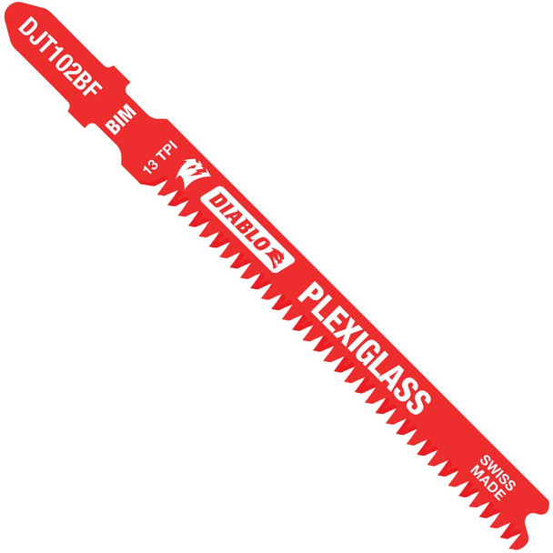 Diablo 3-5/8 In. x 13 TPI T-Shank Bi-Metal Jig Saw Blade for Plexiglass (5-Pack)
