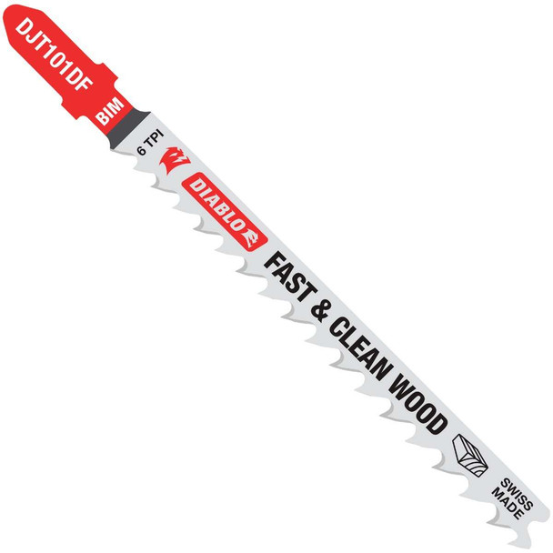Diablo 5pk 4" 6t Jigsaw Blade DJT101DF5