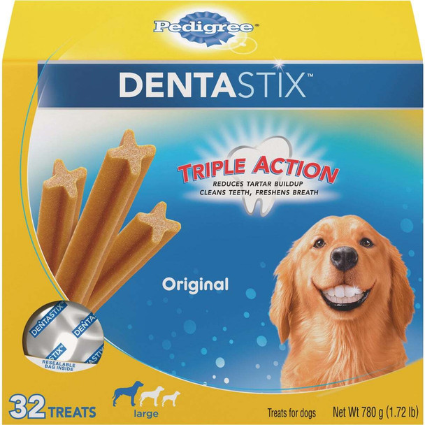 Pedigree Dentastix Large Dog Original Flavor Dental Dog Treat (32-Pack) 797010