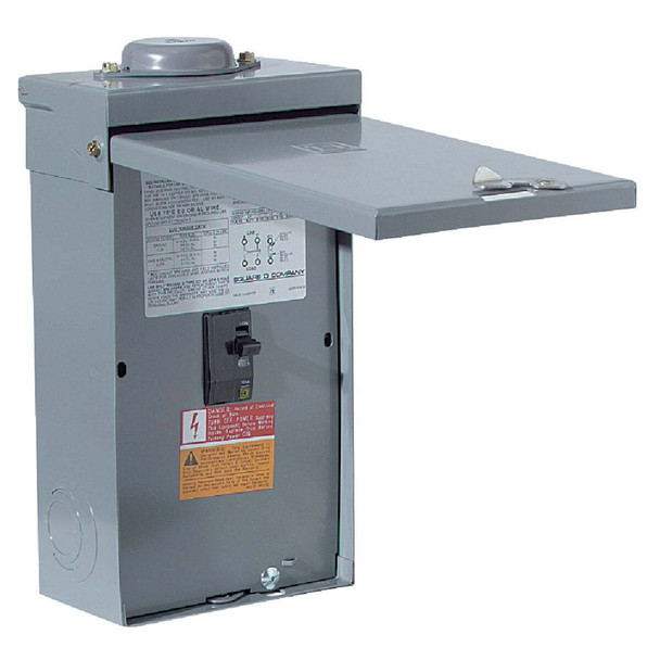 Square D QO 100A Double-Pole Standard Trip Outdoor Enclosed Main Breaker