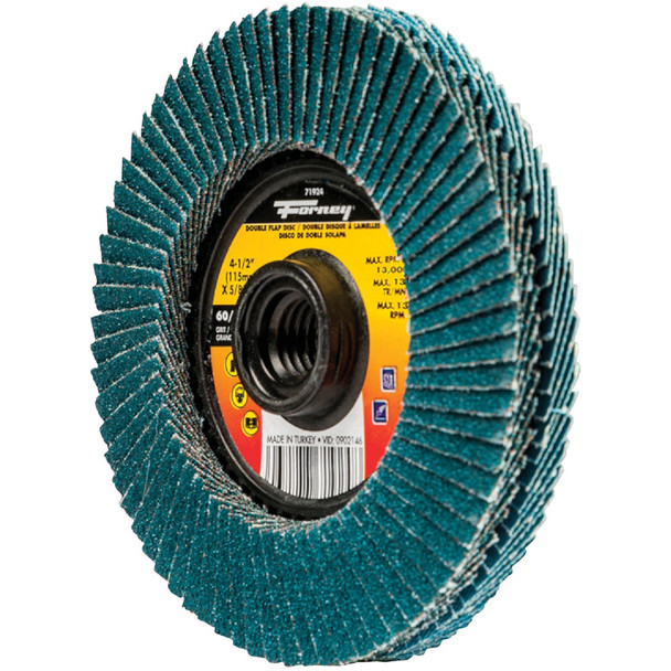 Forney 4-1/2 60/120 Flap Disc 71924