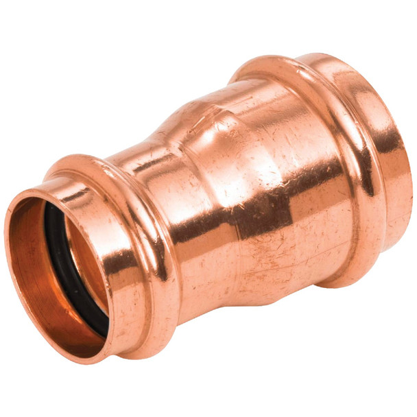 NIBCO 3/4 In. x 1/2 In. Reducing Press Copper Coupling 9001300PCU