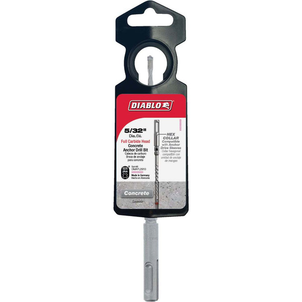 Diablo SDS-Plus Anchor 5/32 In. x 6 In. Full Carbide Rotary Hammer Drill Bit