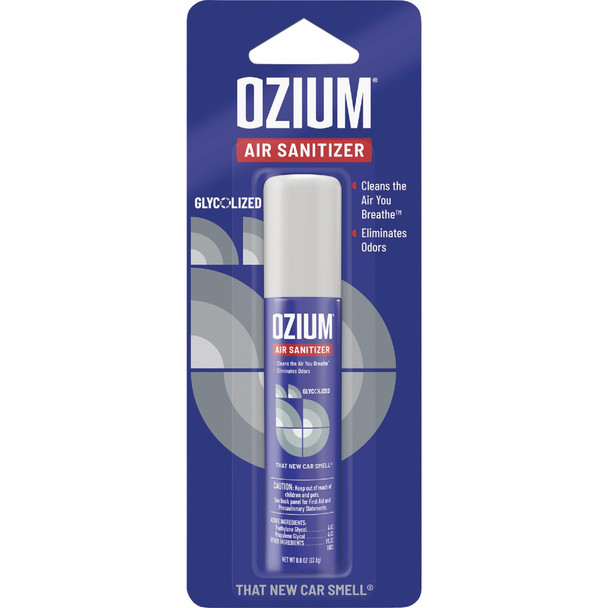 Ozium 0.8 Oz. Car Air Freshener/Sanitizer Spray, New Car Scent OZ-22