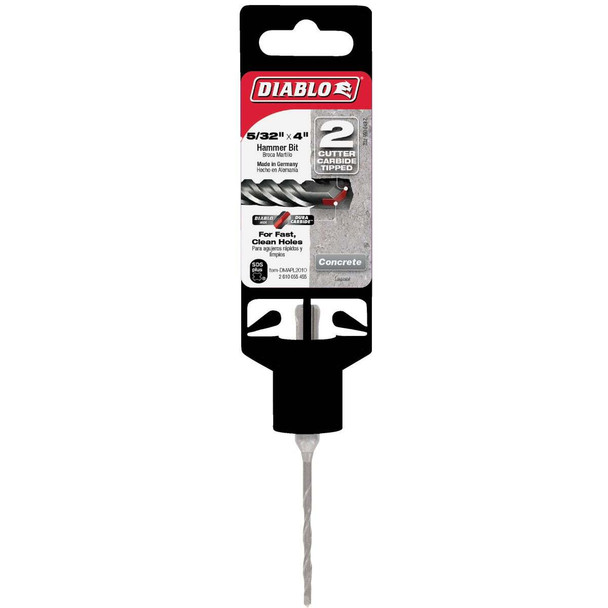 Diablo SDS-Plus 5/32 In. x 4 In. Carbide-Tipped Rotary Hammer Drill Bit