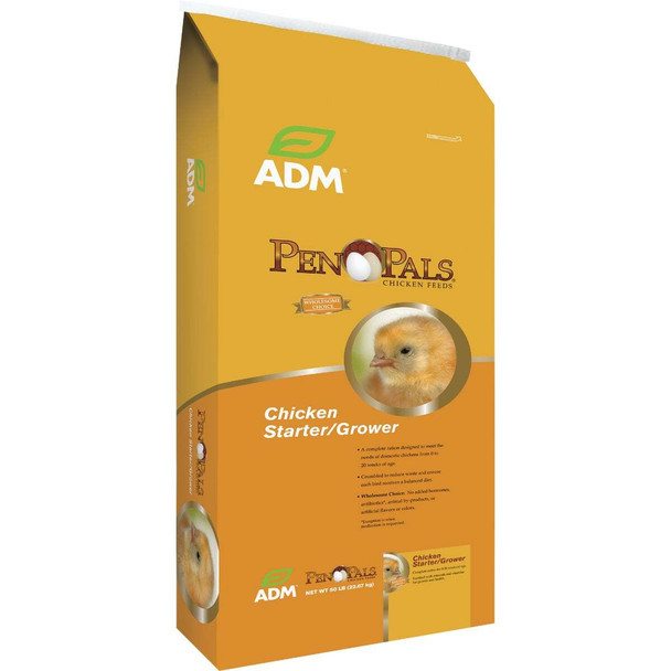 ADM Pen Pals 25 Lb. Chicken Starter/Grower Chicken Feed 70009AAA46