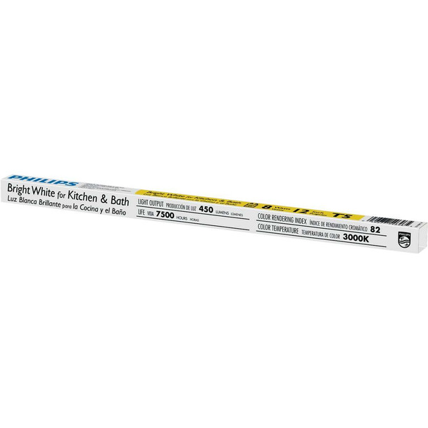 Philips 8W 12 In. Bright White T5 Bi-Pin Fluorescent Tube Light Bulb 546465