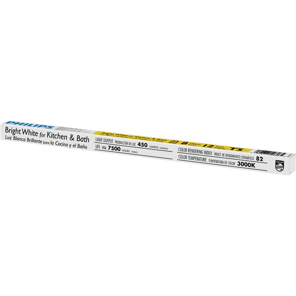 Philips 8W 12 In. Bright White T5 Bi-Pin Fluorescent Tube Light Bulb 546465
