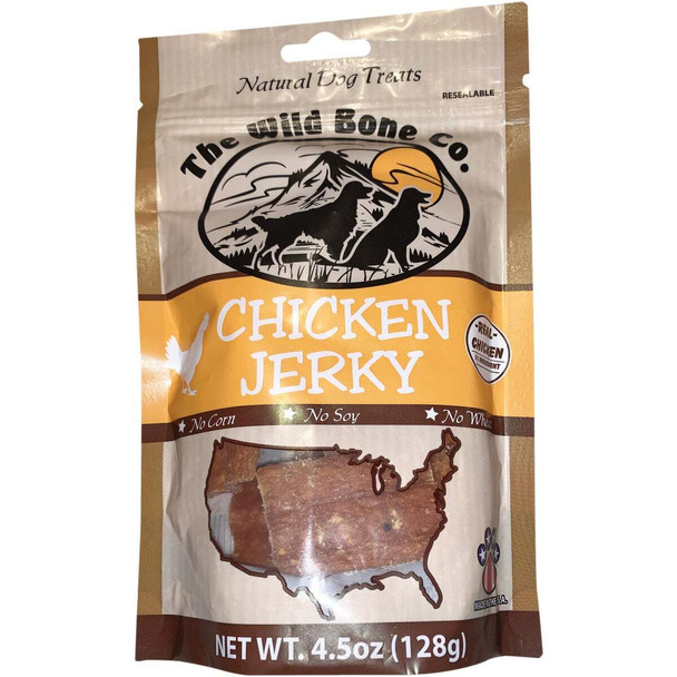 The Wild Bone Company Chicken Jerky Dog Treat, 4.5 Oz. 1930.6