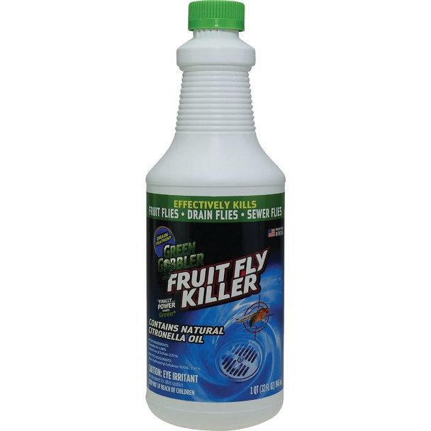 Green Gobbler 32 Oz. Fruit Fly Killer Gel Drain Opener & Cleaner G8732J