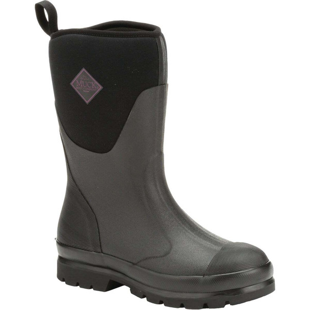 The Muck Boot Company Chore Mid Women's Black Rubber Pull-On Boot, Size 6