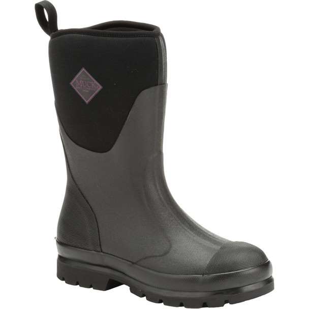 The Muck Boot Company Chore Mid Women's Black Rubber Pull-On Boot, Size 6