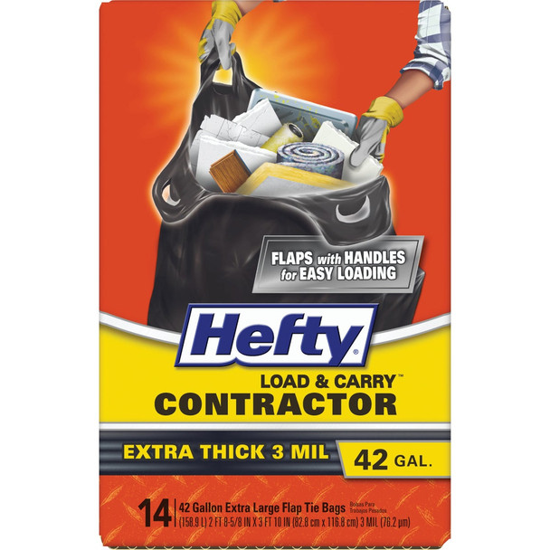 Hefty 42 Gal. Load & Carry Contractor Bags (14 Count) E24533