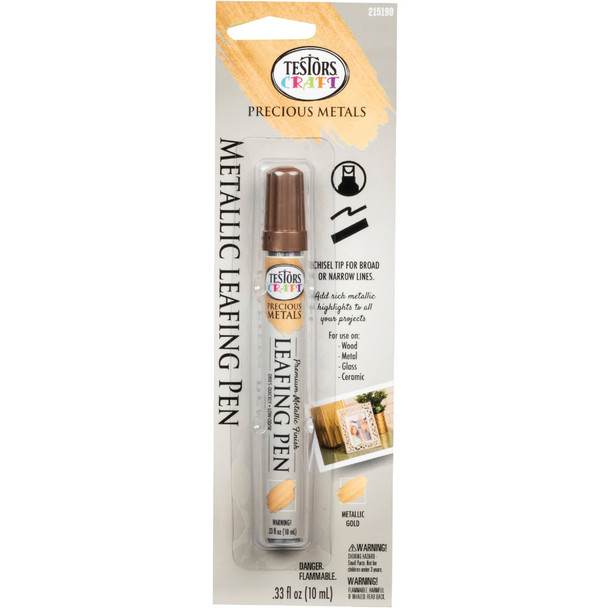 Testors Craft Metallic Gold Leafing Paint Pen 215190