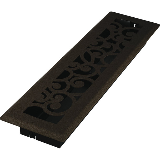 Imperial Wonderland 2-1/4 In. x 12 In. Bronze Age Steel Floor Register RG3353