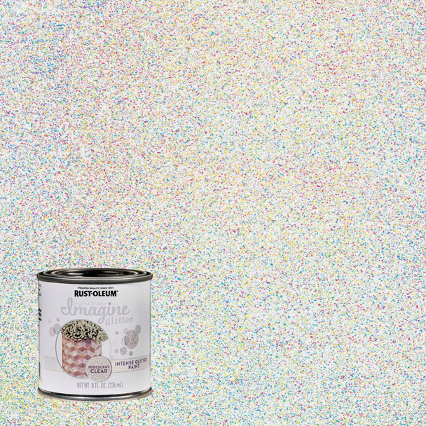 Rust-Oleum Imagine Craft & Hobby 8 Oz. Intense Iridescent Glitter Paint 345700