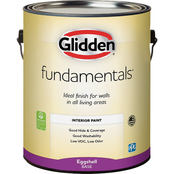 Glidden Fundamentals Interior Paint Eggshell White Pastel Base Gallon