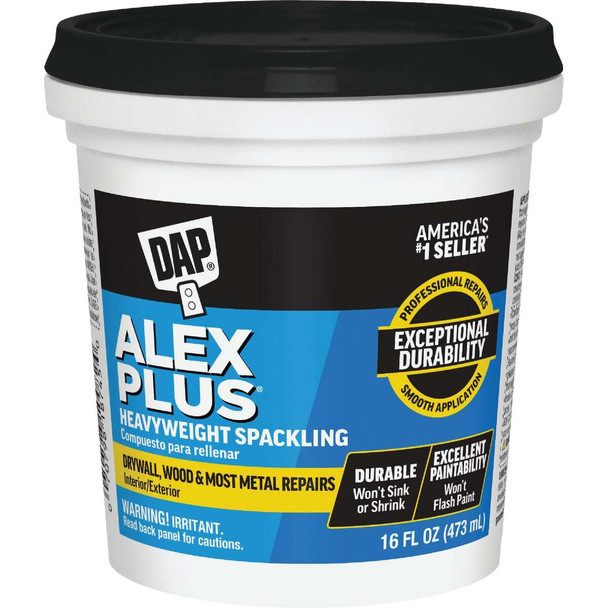 DAP ALEX PLUS 16 Oz. Professional Latex Spackling 7079818745