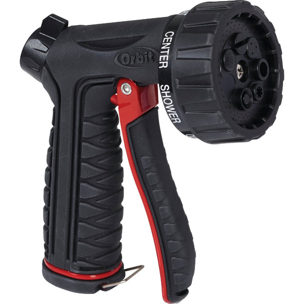 Orbit Pro Flo Metal 7-Pattern Front Trigger Nozzle, Black 56512
