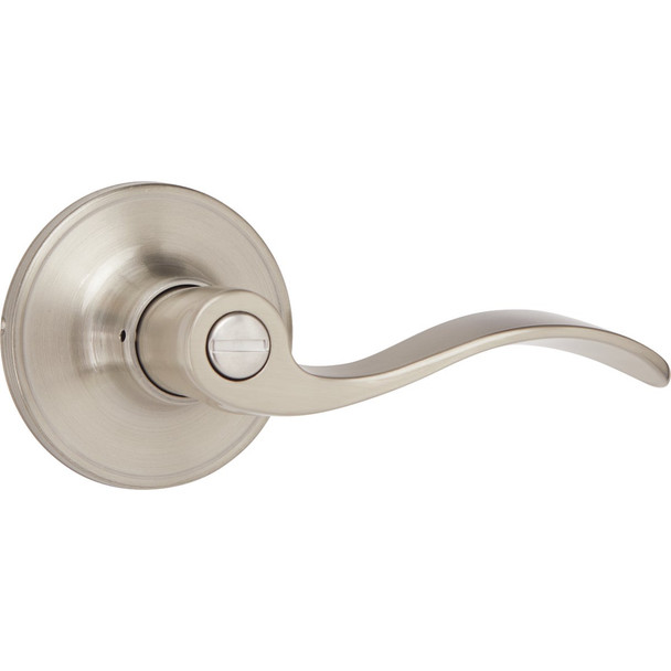 Steel Pro Brushed Nickel Privacy Door Lever LC2X201B