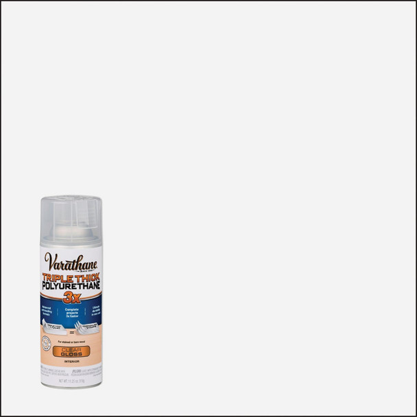 Varathane Triple Thick Gloss Clear Spray Polyurethane, 11.25 Oz. 318292