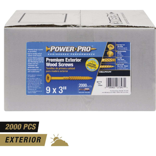 Power Pro 1/4keg 9x3 Ext Screw 967778V4