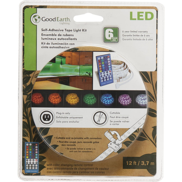 Good Earth Lighting 12ft Rgb Led Tape Light AC1068-WHG-12LF0-G