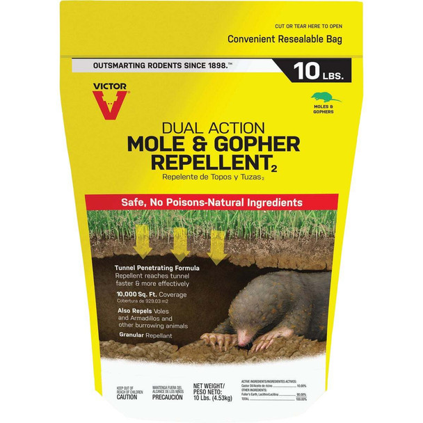 Victor 10 Lb. Granular Mole & Gopher Repellent M7002-2