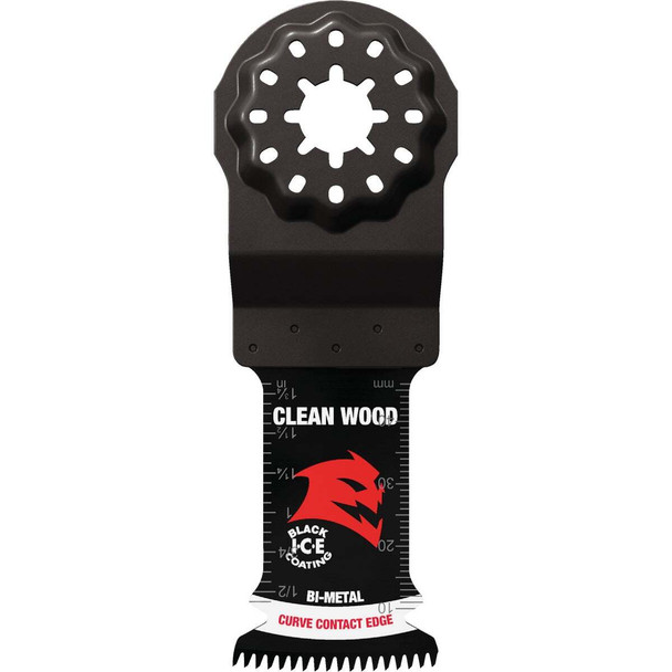 Diablo Starlock 1-1/4 In. Bi-Metal Oscillating Blade for Clean Wood (3-Pack)