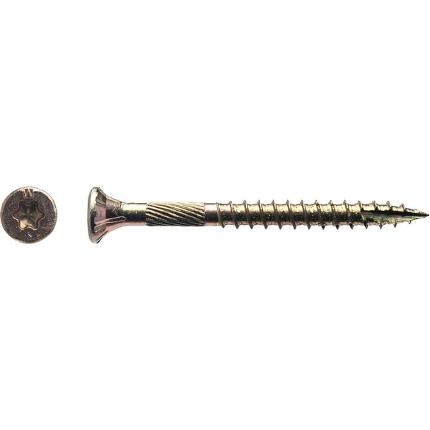 Big Timber #9 x 2 In. Yellow Zinc Flat Head Wood Screw (585-Count, 5 Lb.) 5YTX92