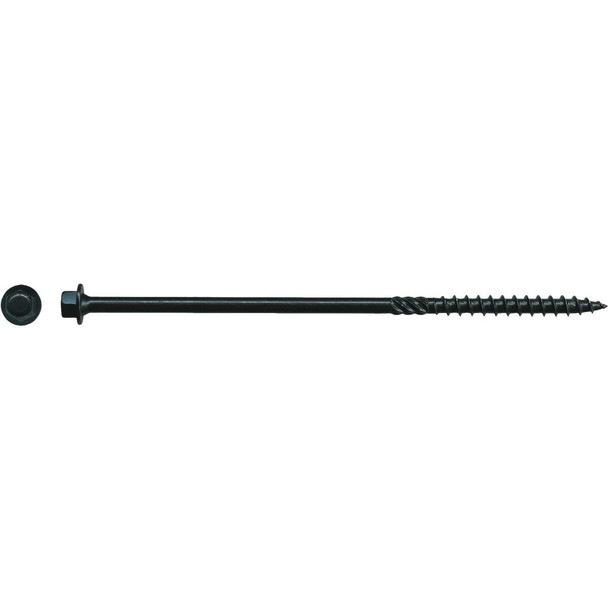 Big Timber #14 x 6 In. Black Log Structure Screw (25-Count) BL146-25