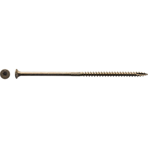 Big Timber #10 x 5 In. Bronze Flat Head Wood Screw (37 Ct., 1 Lb.) 1BTX105