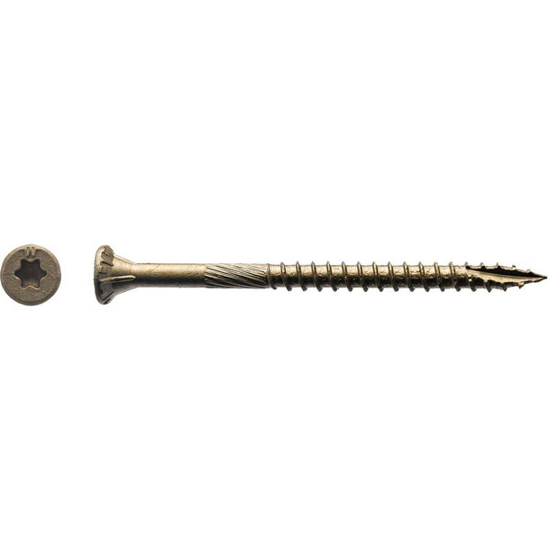 Big Timber #9 x 2-1/2 In. Bronze Flat Head Wood Screw ( 2500-Count) BTX9212
