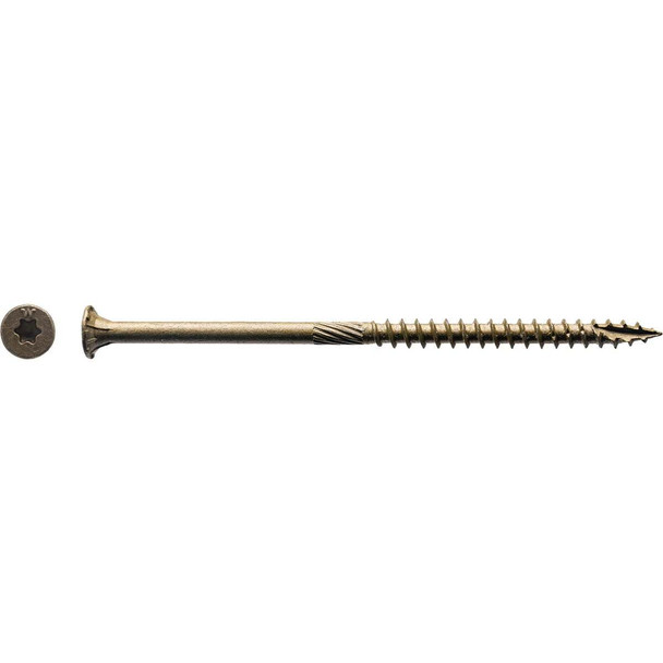 Big Timber #10 x 4 In. Bronze Flat Head Wood Screw (240 Ct., 5 Lb.) 5BTX104
