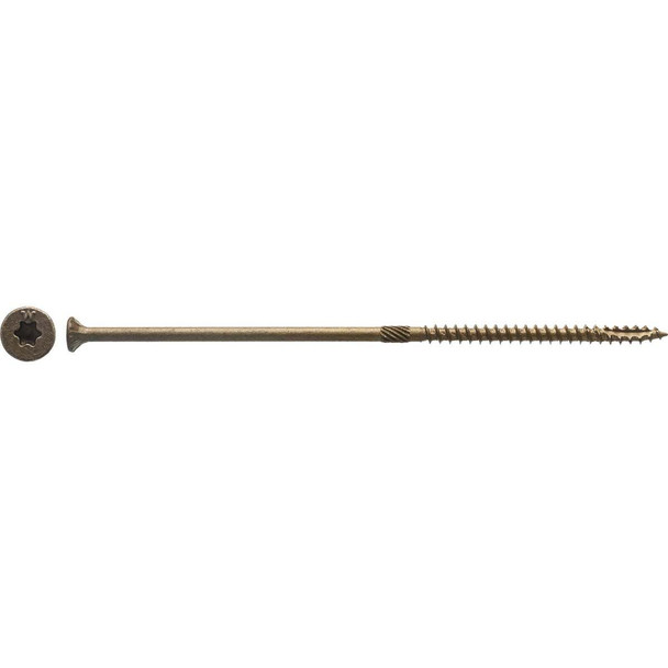 Big Timber #10 x 6 In. Bronze Flat Head Wood Screw (32-Count, 1 Lb.) 1BTX106