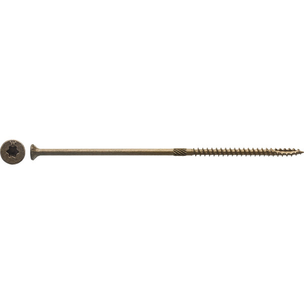 Big Timber #10 x 6 In. Bronze Flat Head Wood Screw (32-Count, 1 Lb.) 1BTX106