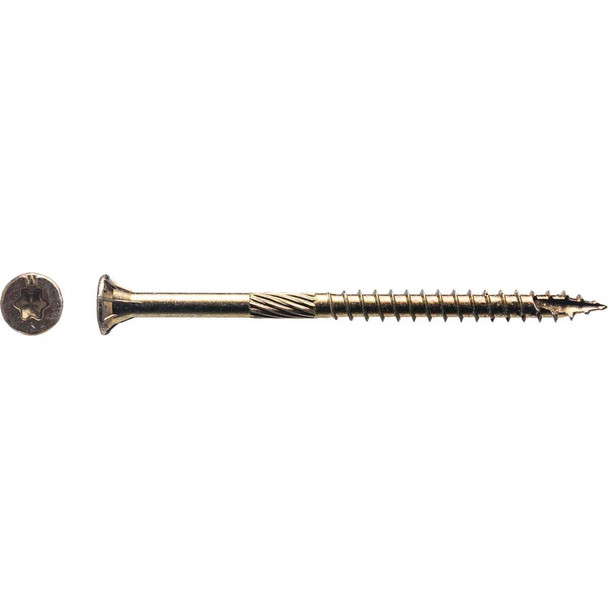 Big Timber #9 x 2-3/4 In. Yellow Zinc Flat Head Wood Screw (86-Count, 1 Lb.)