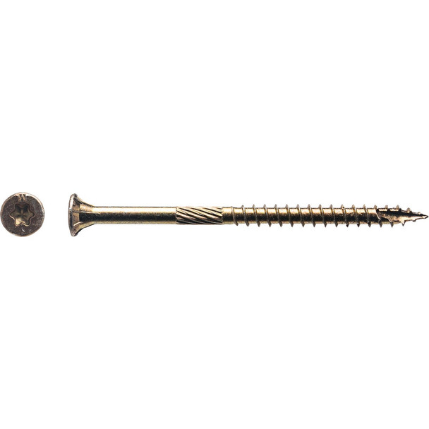 Big Timber #9 x 2-3/4 In. Yellow Zinc Flat Head Wood Screw (86-Count, 1 Lb.)