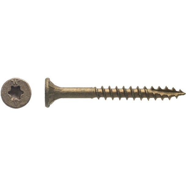 Big Timber #8 x 1-1/2 In. Bronze Flat Head Wood Screw (196-Count, 1 Lb.)