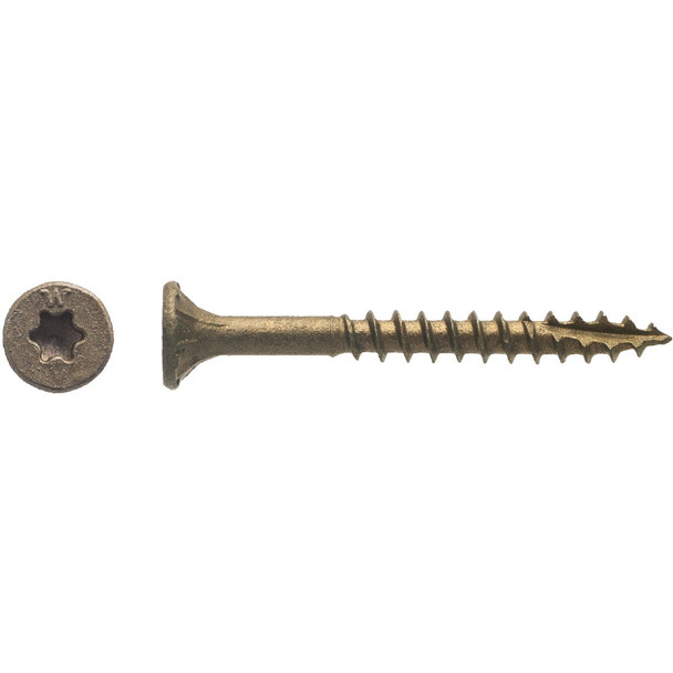 Big Timber #8 x 1-1/2 In. Bronze Flat Head Wood Screw (196-Count, 1 Lb.)