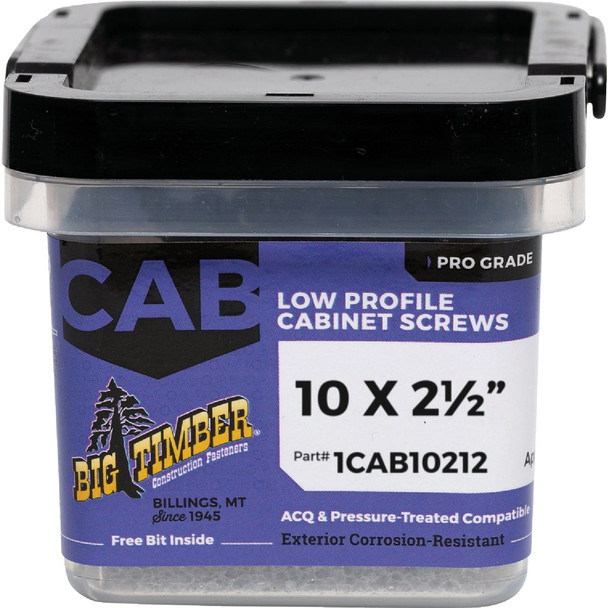 Big Timber #10 x 2-1/2 In. Star Cabinet Screw (1 Lb.) 1CAB10212