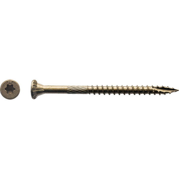 Big Timber #9 x 2-1/2 In. Bronze Flat Head Wood Screw (93-Count, 1 Lb.) 1BTX9212