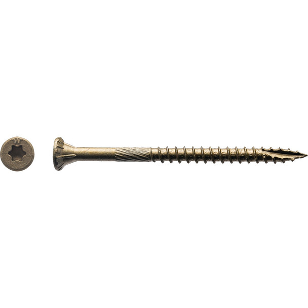Big Timber #9 x 2-1/2 In. Bronze Flat Head Wood Screw (93-Count, 1 Lb.) 1BTX9212