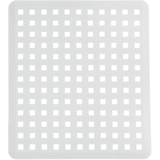 iDesign Euro 11 In. x 12.5 In. White Plastic Sink Mat 36601
