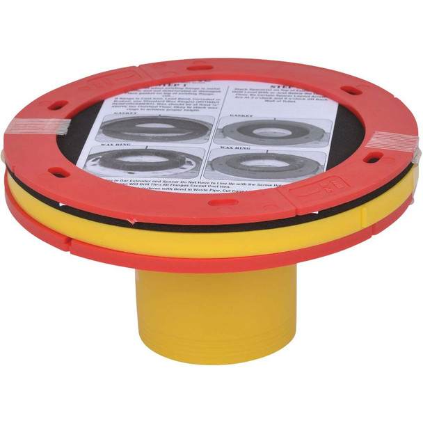 Oatey Set-Rite 1/4 In. to 1-5/8 In. Toilet Flange Extension Kit 43400