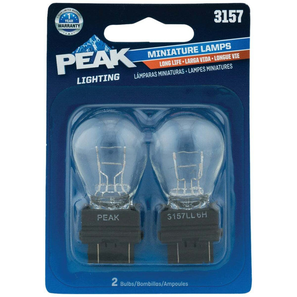 PEAK 3157 12.8/14V Mini Incandescent Automotive Bulb (2-Pack) 3157LL-BPP