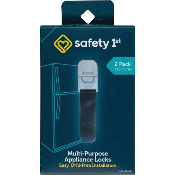 Safety 1st Multi-Purpose Black Appliance Lock (2-Pack) HS148