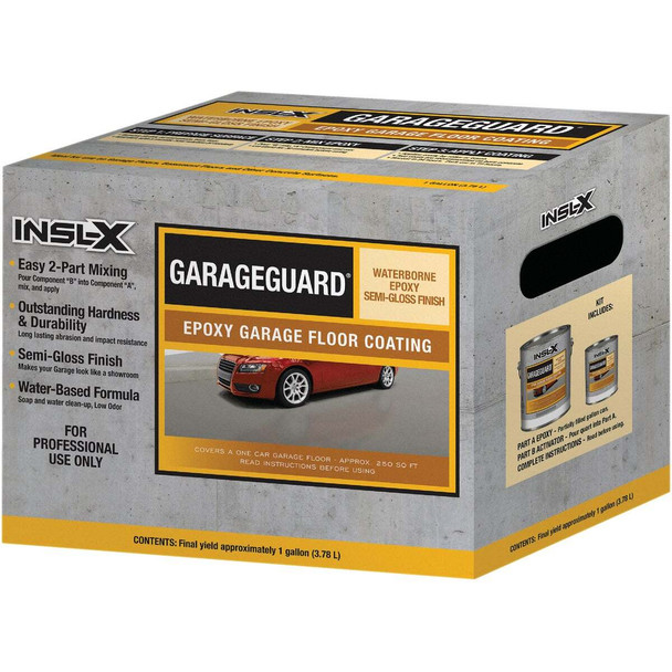 Insl-X GarageGuard 1 Gal. Showroom Gray Epoxy Garage Floor Coating EGG310S99-1K