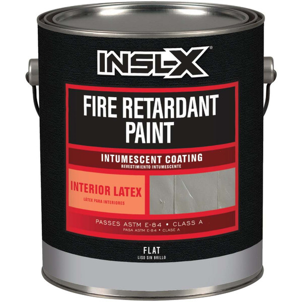 Insl-X Fire Retardant Interior Wall Paint, White, 1 Gal. FR-210099-01
